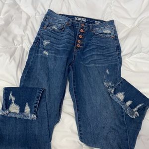 Rewash high rise vintage reunion jeans